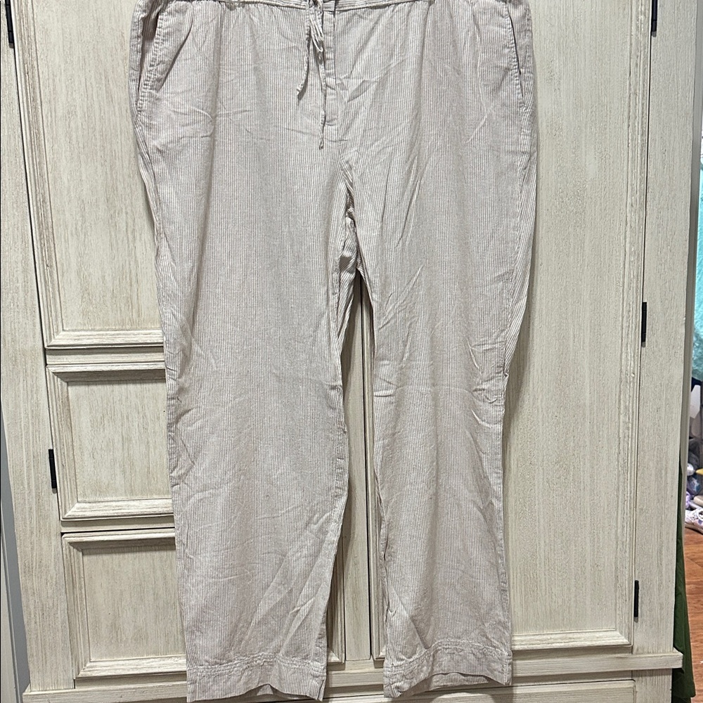 EUC Talbots Linen Blend Pants Size 20W